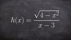 How to write the domain of a rational function with a radical Instructional Video