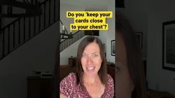 The idiom ‘keep your cards close to your chest’ means you don’t share information! #shorts Instructional Video