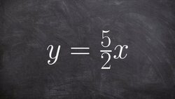 Learn how to graph an equation in slope intercept form without a b Instructional Video
