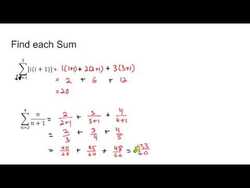 Evaluate with Sigma Notation Instructional Video
