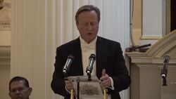 Lord Cameron speaks at annual Easter Banquet News Clip