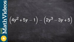 Learn how to subtract two trinomials from one another using the vertical method Instructional Video