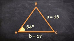 How to find the missing parts of two triangles using law of sines ambiguous case Instructional Video