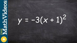 Graphing a parabola in vertex form with transformations and horizontal compression Instructional Video