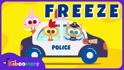 The Ultimate Police Freeze Dance Challenge: Can you keep up? - The Kiboomers Instructional Video