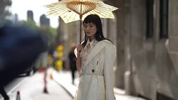 Street Style - LFW September 2018 Stock Footage