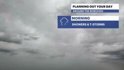 STORM WATCH: Scattered showers and storms this morning, gradually clearing this afternoon for The Bronx News Clip