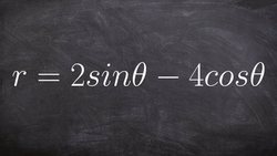Learn how to write a polar equation in rectangular form Instructional Video