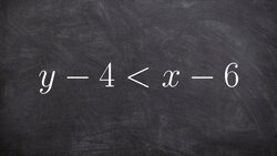 Graph the linear inequality when y is not alone Instructional Video