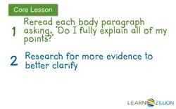 Strengthening Your Argument: Using Clarifying Strategies in Essay Writing Instructional Video