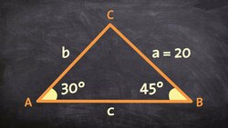 Determine the remaining parts of a triangle using the law of sines Instructional Video