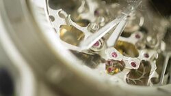 Silver Watch Mechanism Working Stock Footage