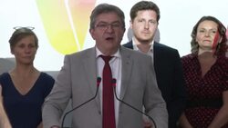 CLEAN : French Parliament vote: Melenchon says "the presidential party is defeated" News Clip