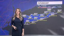 BITTER BLAST: Partly cloudy skies and windy conditions on Long Island News Clip