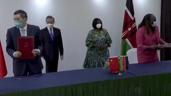 CLEAN : China's Foreign minister meets Kenyan counterpart in Mombassa News Clip