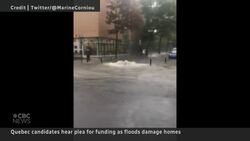 Heavy rainfall causes flooding, road closures in Montreal News Clip