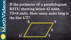 ACT SAT Prep How to determine the length of a parallelogram given a side and perimeter Instructional Video