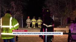 Multiple departments responding to another brushfire in Medford News Clip
