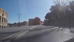 Streets and square still almost deserted in Rome Instructional Video