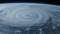 4K Hurricane Tracking Concept. Stock Footage