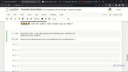Social Media Automation using Python - Fetching the Playlist Information Instructional Video