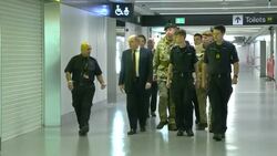Ben Wallace visiting Manchester Airport border control News Clip