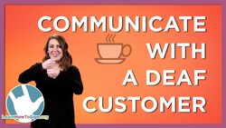 Barista Signs (ASL) | How to Communicate with a Deaf Customer Using American Sign Language Instructional Video
