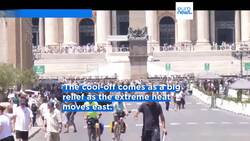 Parts of Europe cool off after days of extreme heat yet risks remain News Clip