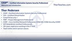CISSP® Certification Domain 3: Security Architecture and Engineering Video Boot Camp for 2022 - Introduction Instructional Video
