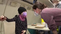 CLEAN : Cologne: Children get Covid-19 jabs on board an Airbus A300 aircraft News Clip