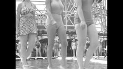 Marie Davis named "Modern Venus of 1936" at beauty pageant at Coney Island's Steeplechase Park News Clip