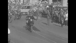 Aviator Charles Lindbergh in parade in Los Angeles as he continues his Guggenheim Tour News Clip