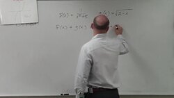 Adding two functions rational and square root Instructional Video