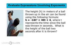 Evaluating Expressions with Exponents: Understanding the Order of Operations Instructional Video