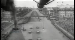 Hitler greeting crowds and giving speech inviting Britain to back down, Berlin, 1940 Stock Footage