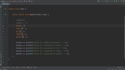 Fundamentals Of Object-Oriented Programming: Java and IntelliJ - Type Casting Instructional Video