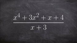 How to write the final answer of a problem using synthetic division Instructional Video