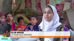 Schools in lockdown: 13-year-old takes on role of teacher in Gaza News Clip