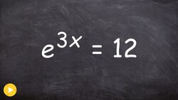 How do you solve an exponential equation with e as the base Instructional Video