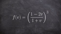 Learn how to take derivative using the quotient rule inside of the chain rule Instructional Video