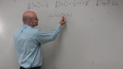Take the derivative of the natural log function Instructional Video