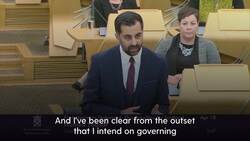 Humza Yousaf delivers first major policy speech as Scottish First Minister News Clip