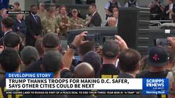 Trump thanks police and troops as DC crackdown on crime and immigration intensifies News Clip