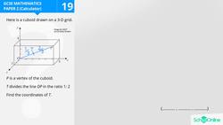 GCSE Secondary Maths Age 13-17 - Geometry & Measures: 3D Coordinates - Explained Instructional Video