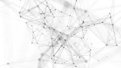 Virtual abstract black gray plexus with particle, molecule structure genetic and chemical compounds.. Science and connection concept. social network connection loop background Stock Footage