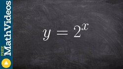 Learn how to take the derivative of a exponential equation with 2 as base Instructional Video