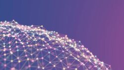 4K Abstract Network Landscape. Stock Footage