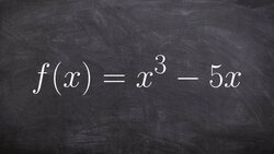 Learn to Show That a Function is Odd Algebraically Instructional Video