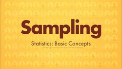 Introduction to Sampling in Statistics Instructional Video