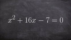 Teacher explains completing the square to solve an equation Instructional Video